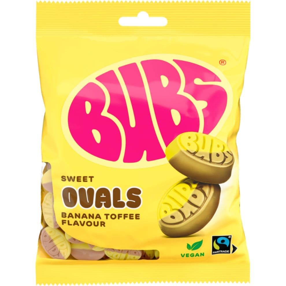 BUBS Goody Banana Toffee Sweet Ovals, Swedish candy from Kandy Lover.