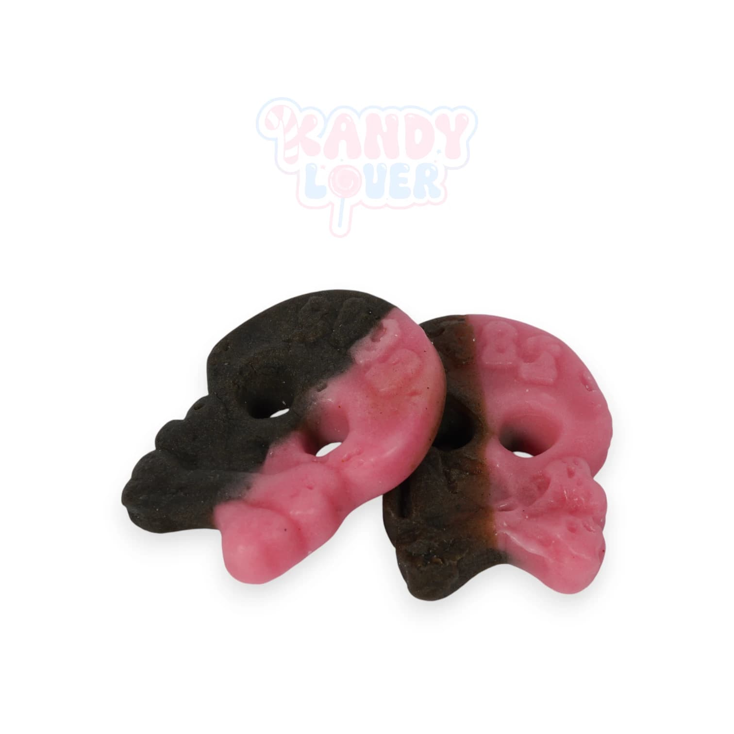BUBS Raspberry Licorice Foam Skull, Swedish candy from Kandy Lover.