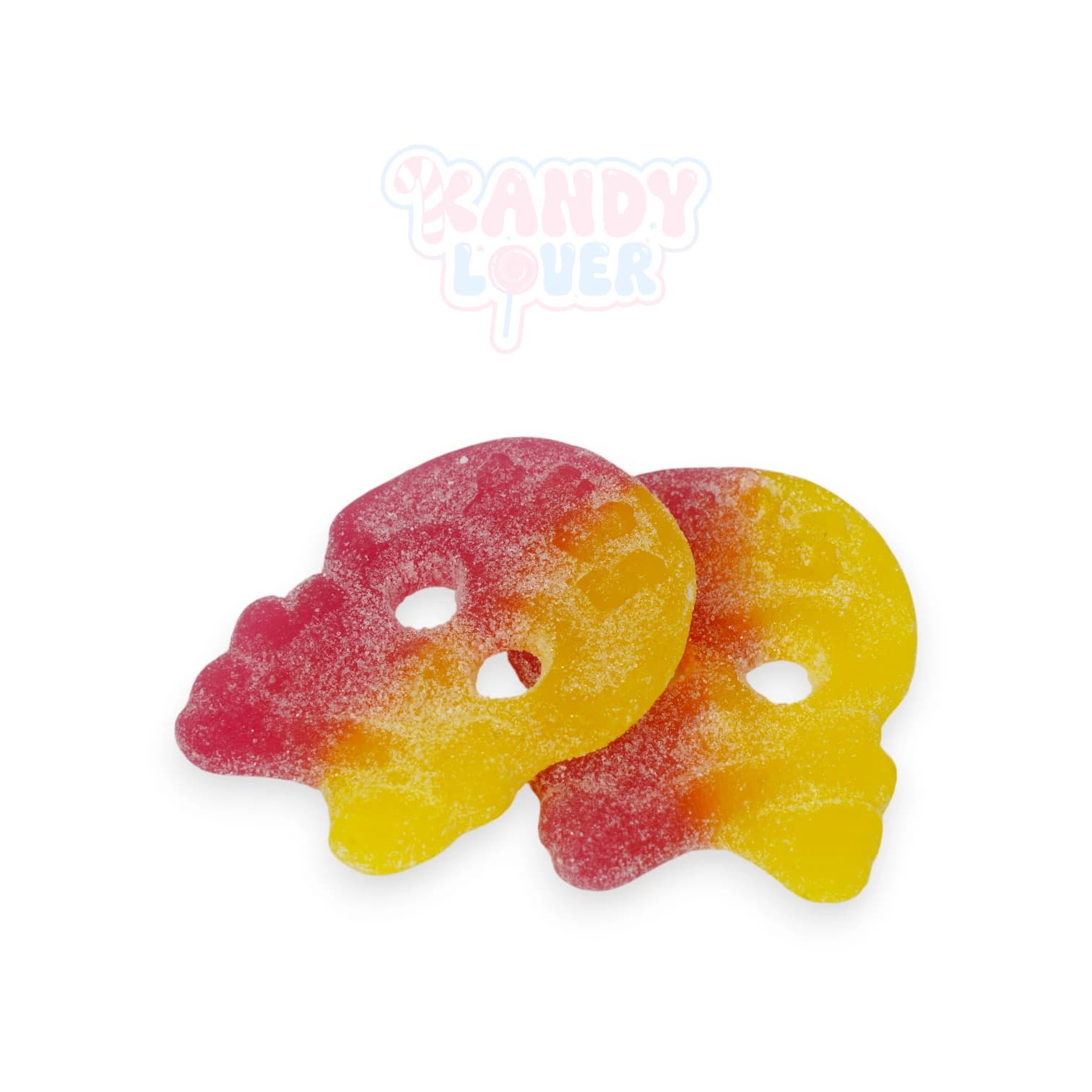 BUBS Lemon Raspberry Skull, sour gummy candy from Kandy Lover.
