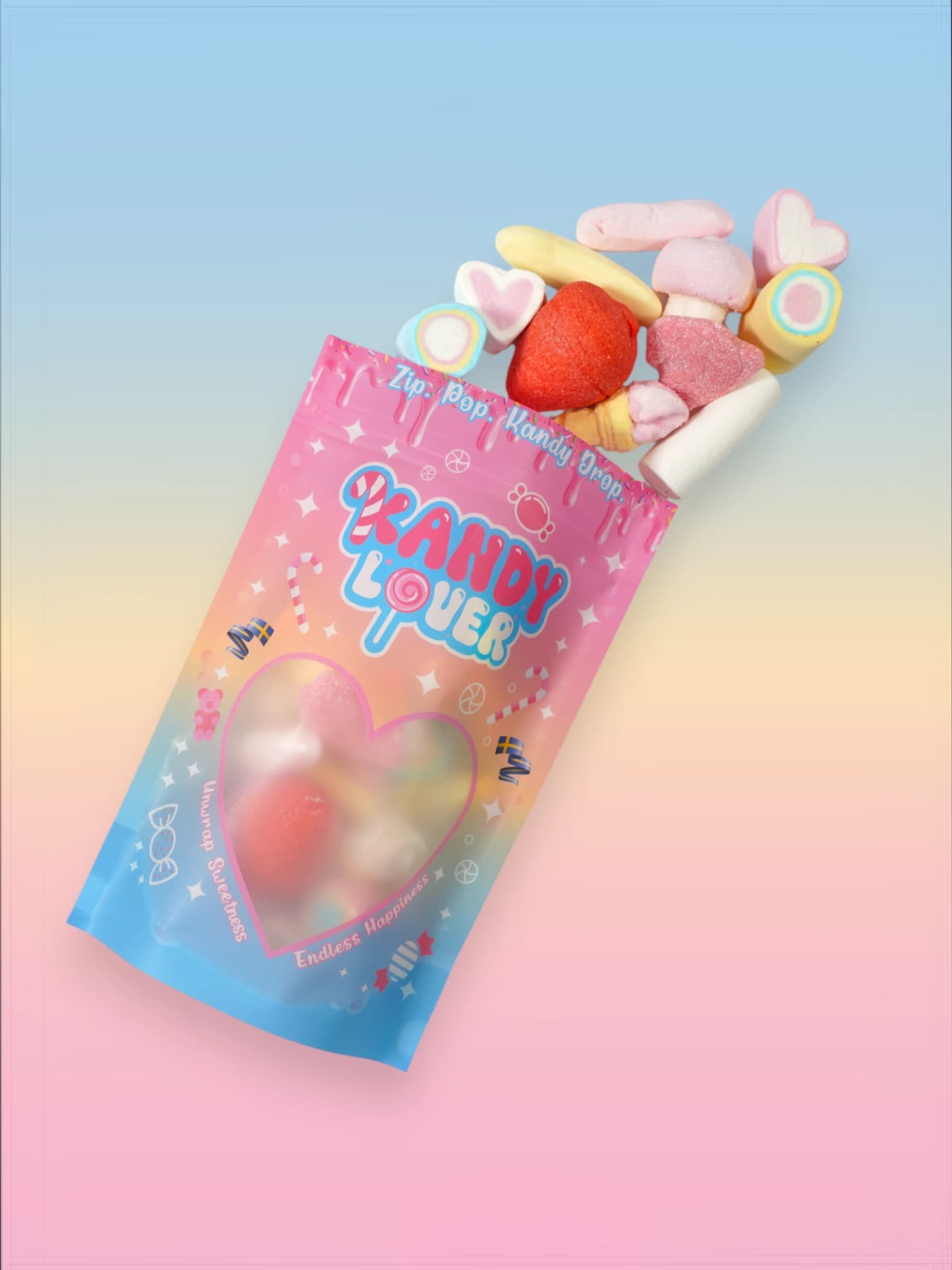 Kandy Marshmallow Mix, Swedish Marshmallow Candy Box from Kandy Lover.