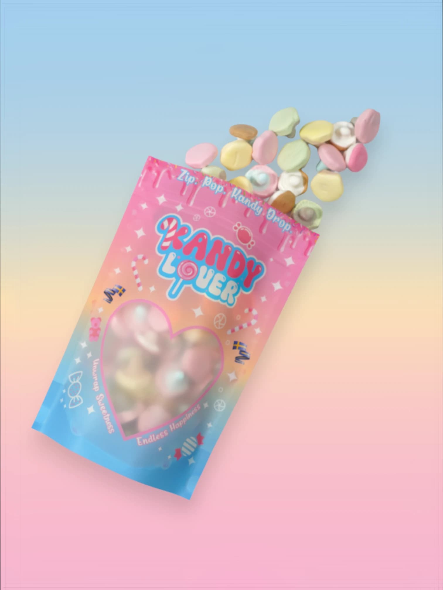 Kandy Marshmallow Mushroom Mix, Swedish Mushroom Candy Box from Kandy Lover.