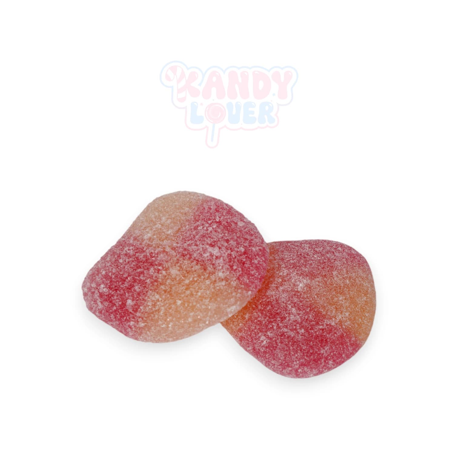 Peaches Candy Swedish, soft peach gummy slices from Kandy Lover.
