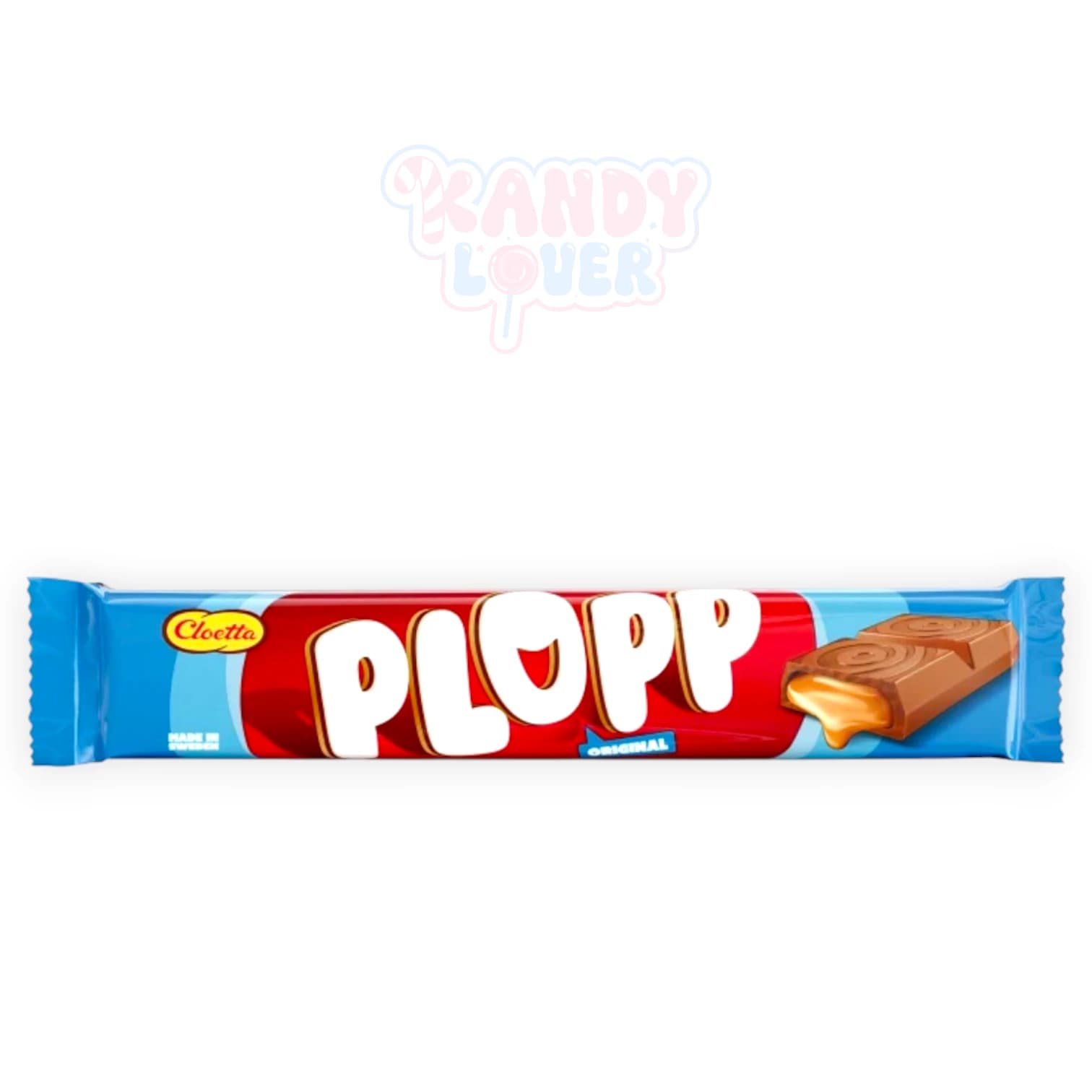 Plopp Dubbel, Swedish filled chocolate bar from Kandy Lover.