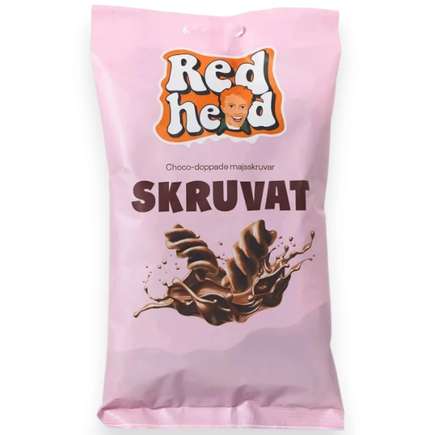 The Texture and Feel of This Swedish Chocolate Snack Redhead Chocolate Corn Twists open with a satisfying crunch as the milk chocolate shell cracks into the airy corn spiral inside. The corn base is l