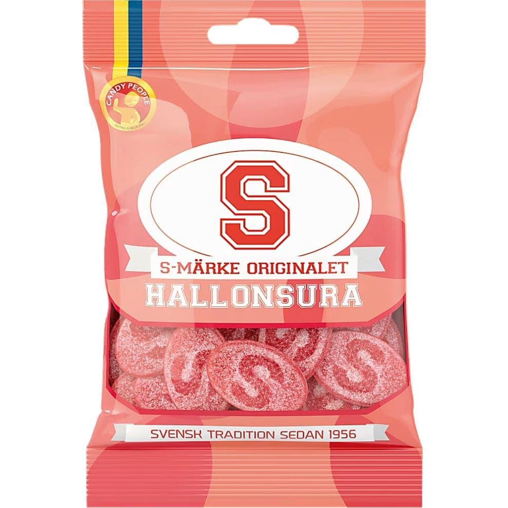 S-Mark Sour Raspberry, super sour Swedish candy from Kandy Lover.