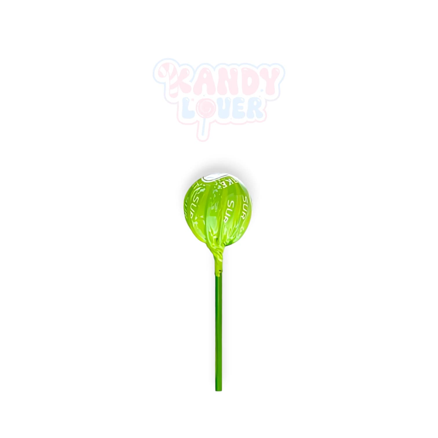 S-Mark Sour Pear Lollipop, Swedish sour candy from Kandy Lover.