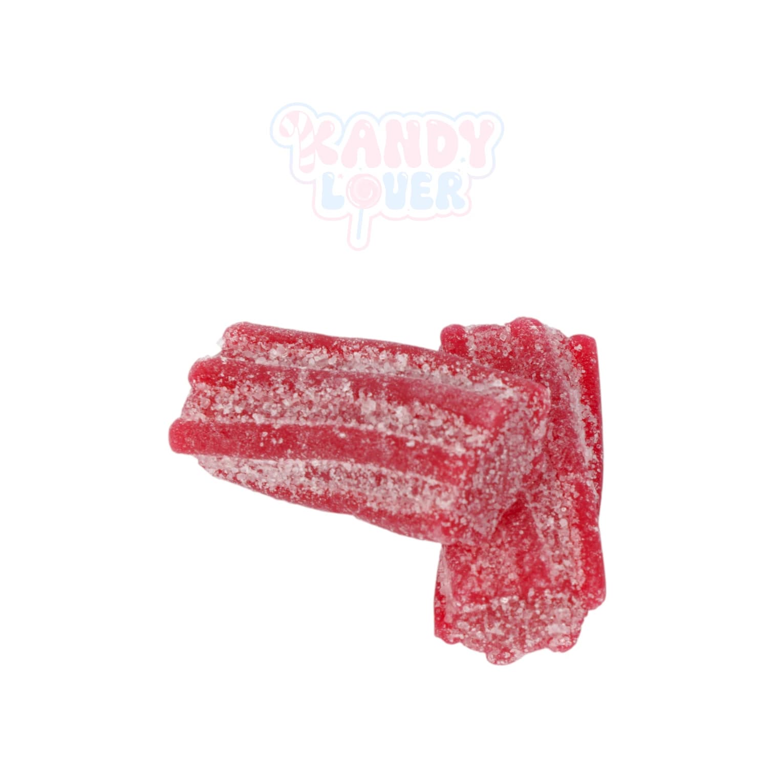 Filled Strawberry Twists, sour strawberry candy from Kandy Lover.