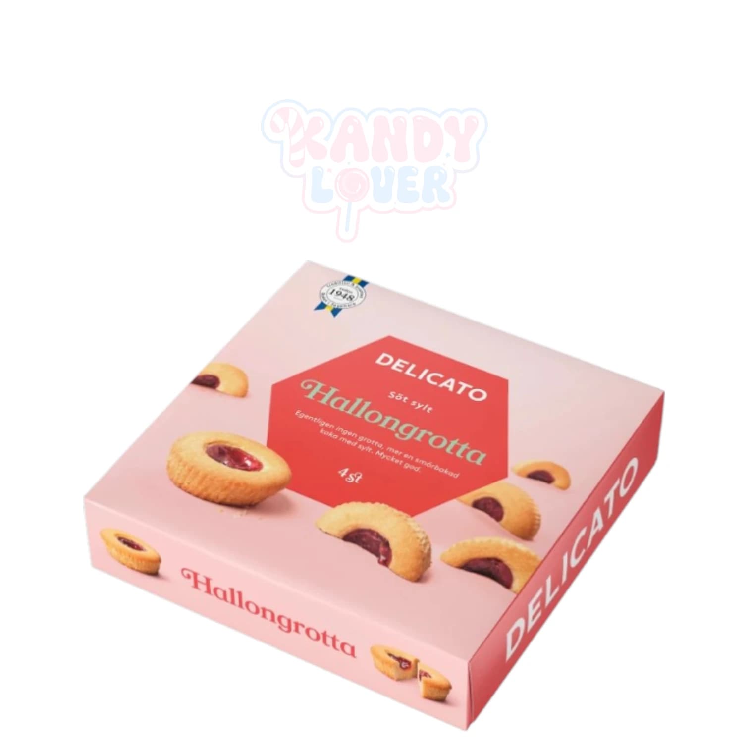Swedish Raspberry Jam Cookies, hallongrotta from Kandy Lover.