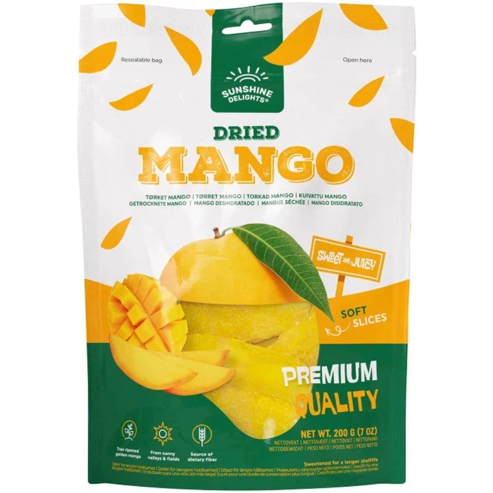Dried Mango Sunshine Delights 200g, Dried Mango Snack from Kandy Lover.